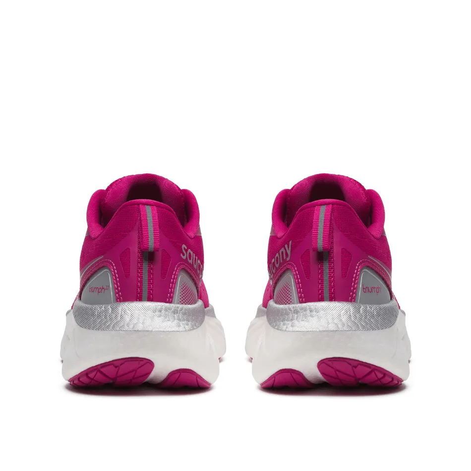 Saucony Women's Triumph 22 Running Shoes in Magenta