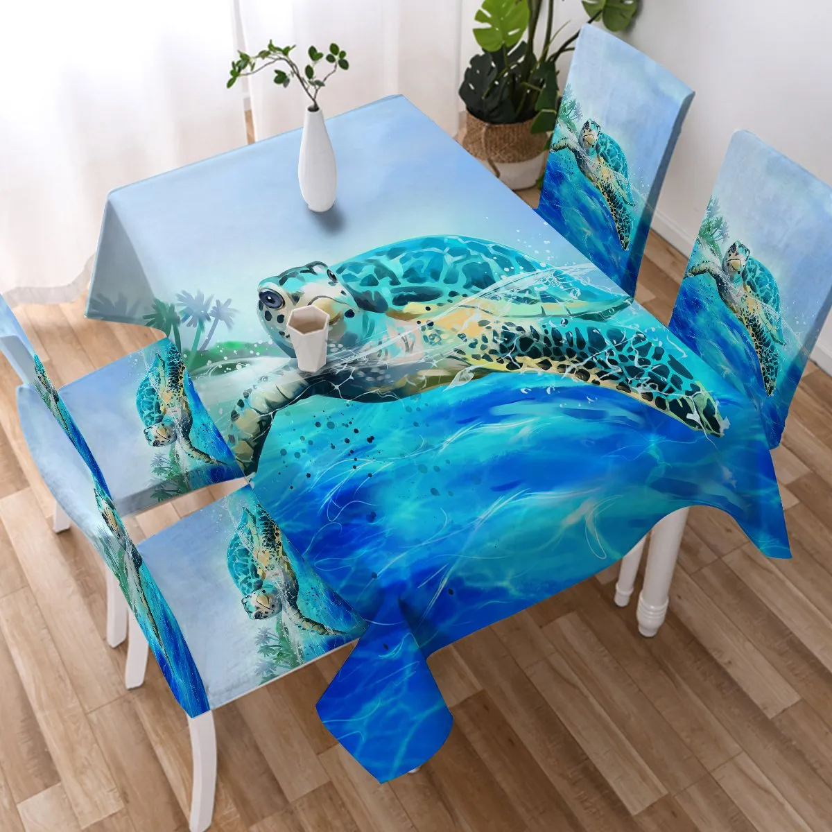 Sea Turtle Life Tablecloth