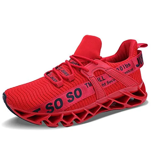 Shopify edit 2 test edit don't buy - Mens Running Shoes Non Slip Athletic Walking Blade Type Sneakers Red,US 10