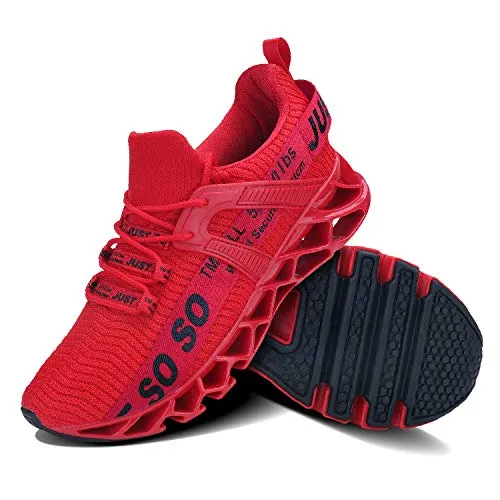 Shopify edit 2 test edit don't buy - Mens Running Shoes Non Slip Athletic Walking Blade Type Sneakers Red,US 10