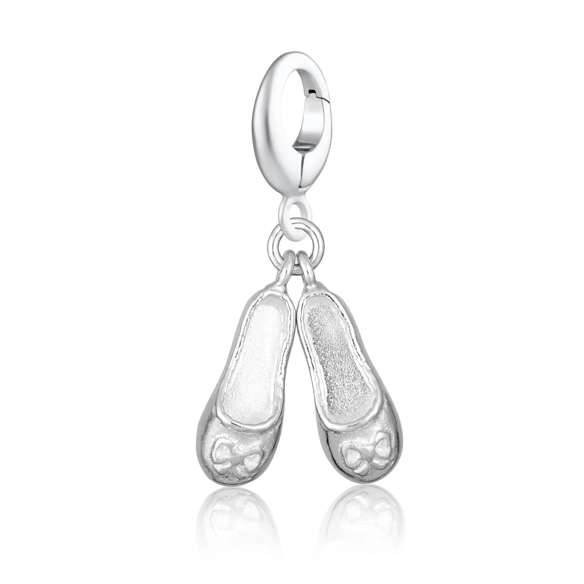 Silver Ballet Shoes Charm