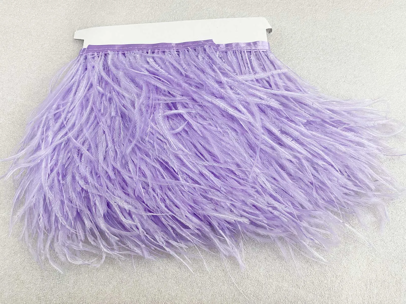 Soft Ostrich Feather Fringe trim   5"-8" (13cm-17cm) For Crafts Costume Accessory