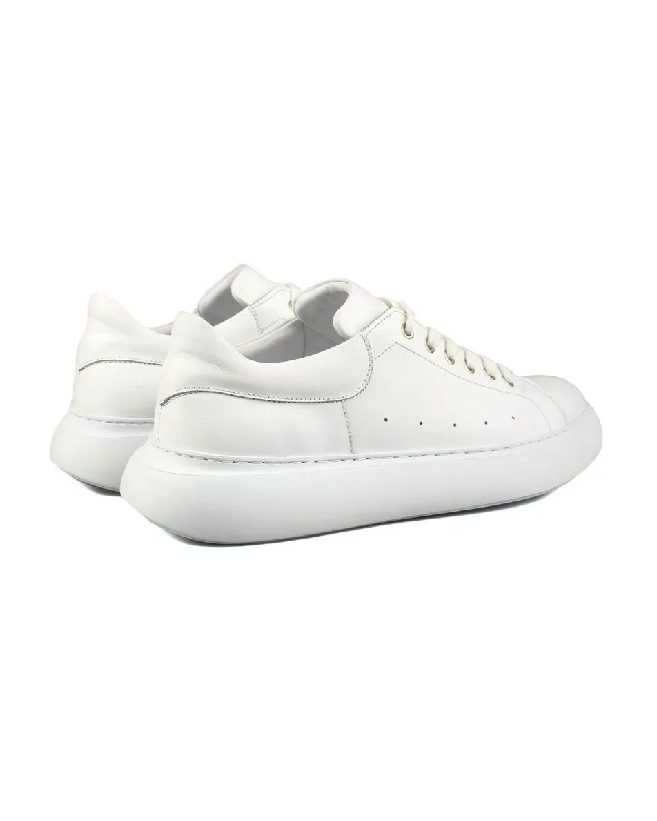 T-Strada White Genuine Leather Men's Sports (Sneaker) Shoes