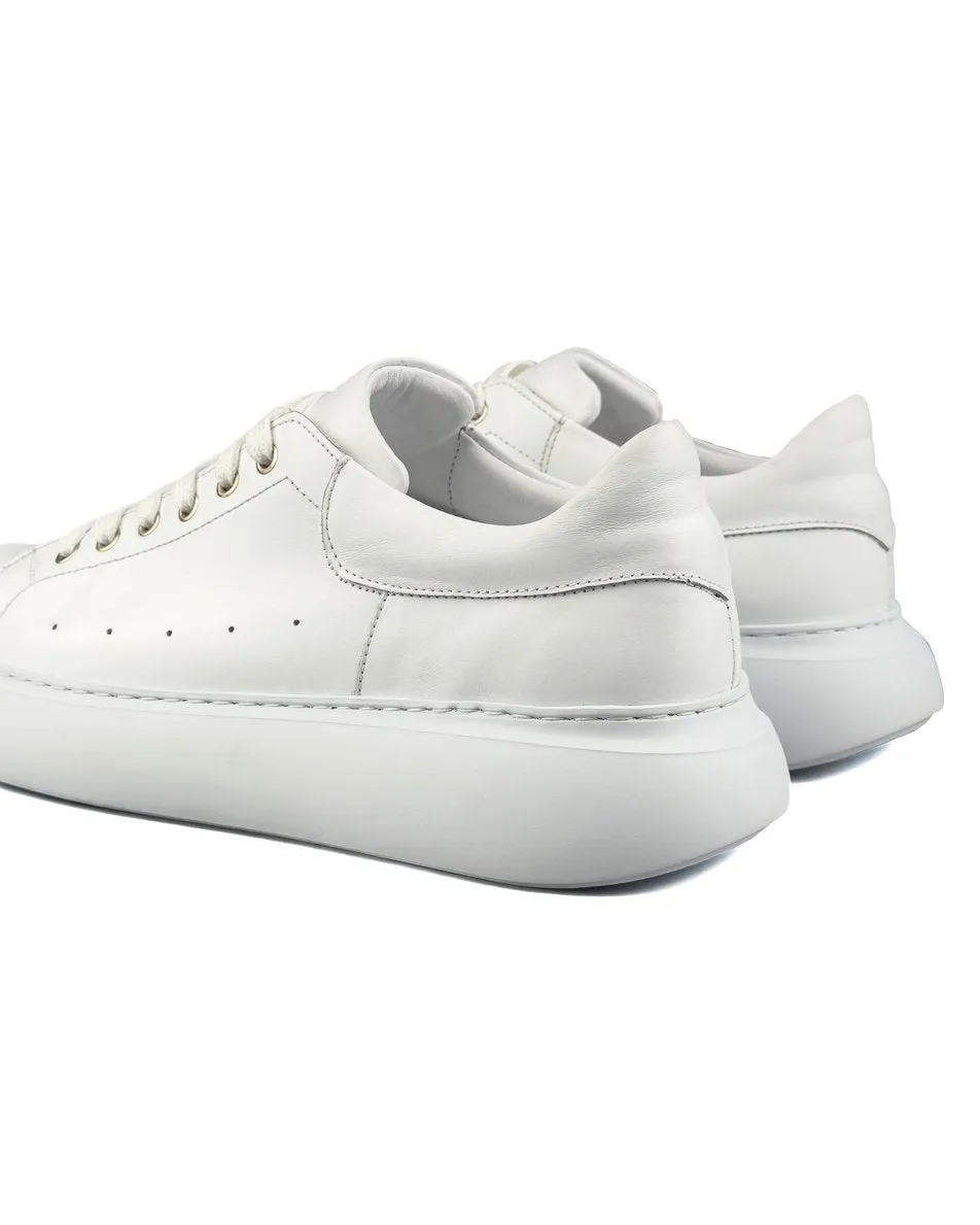 T-Strada White Genuine Leather Men's Sports (Sneaker) Shoes