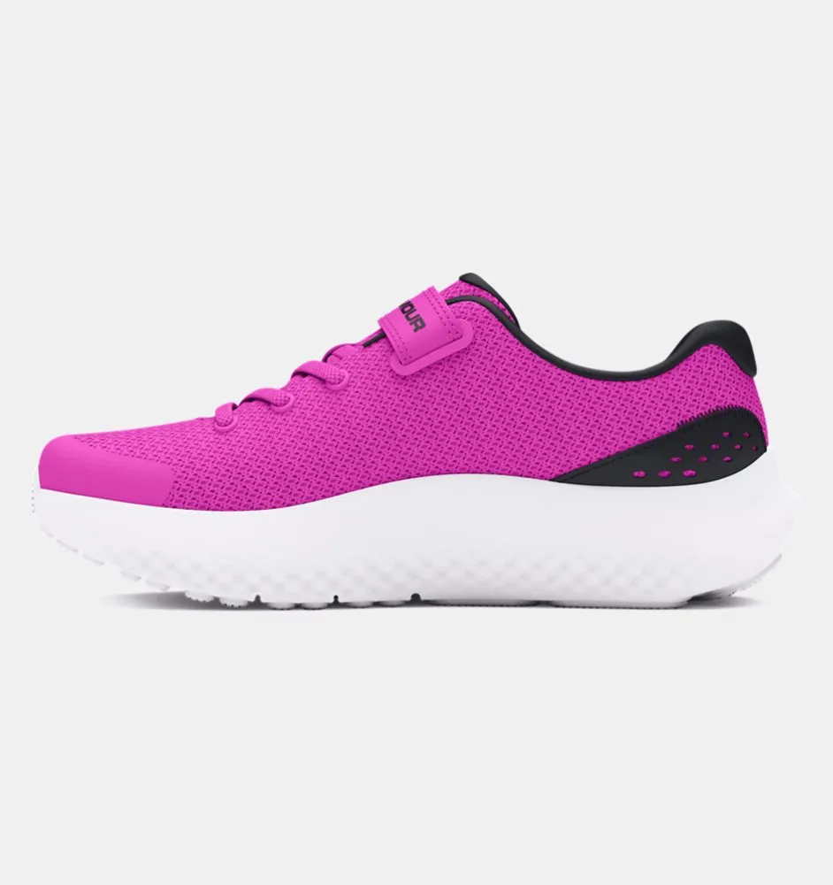 Under Armour Girls UA Surge 4 AC - Vivid Magenta/Black/Stellar Pink