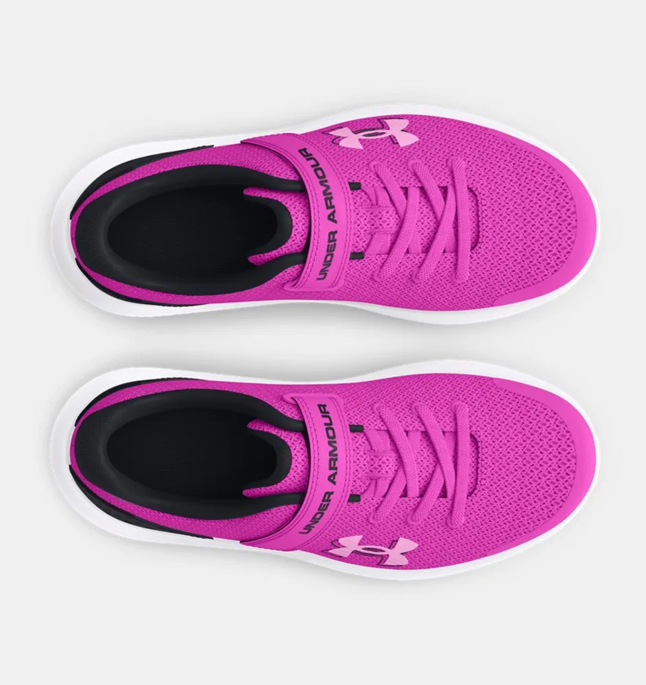 Under Armour Girls UA Surge 4 AC - Vivid Magenta/Black/Stellar Pink