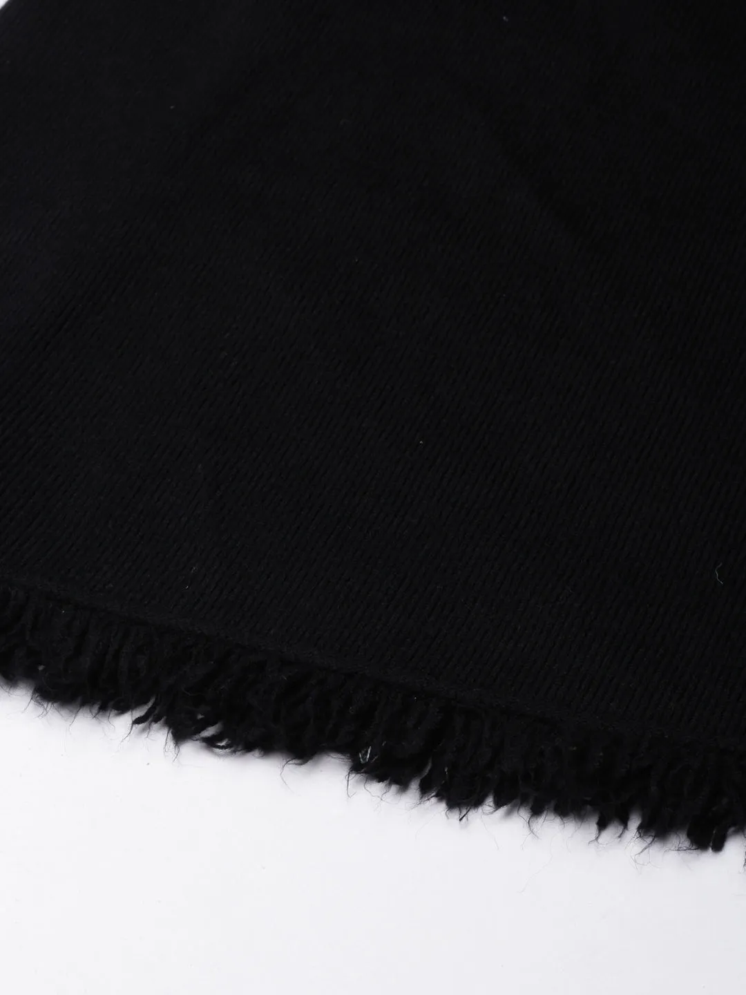 Women Solid Black Pencil Mini Skirt