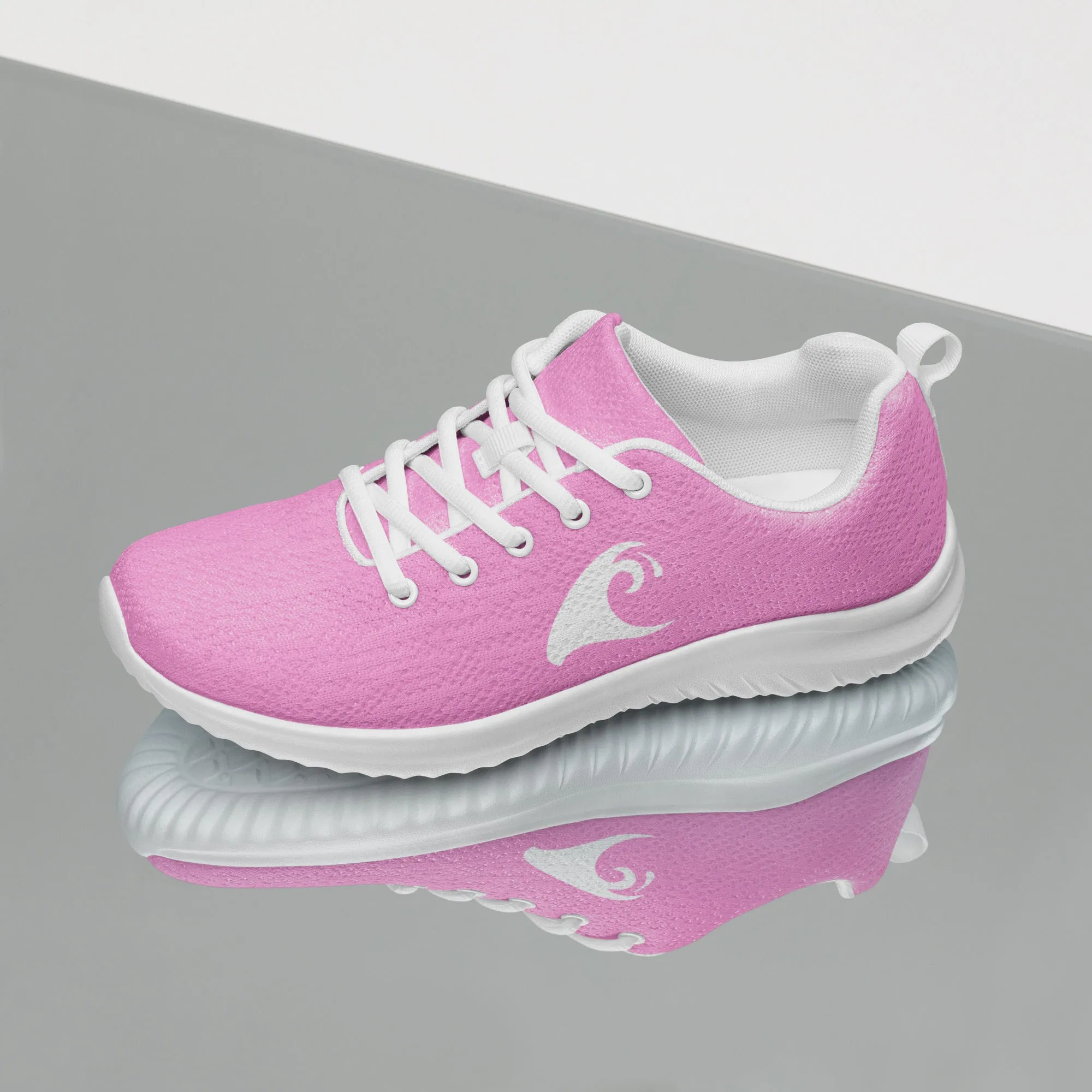 Women’s Pink Athletic Shoes with Extremely Stoked Epic Wave Logo